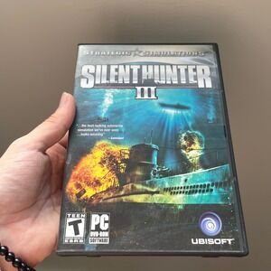 Silent Hunter III 3 PC DVD-ROM 2005 Ubisoft Submarine Simulation WWII Game CIB